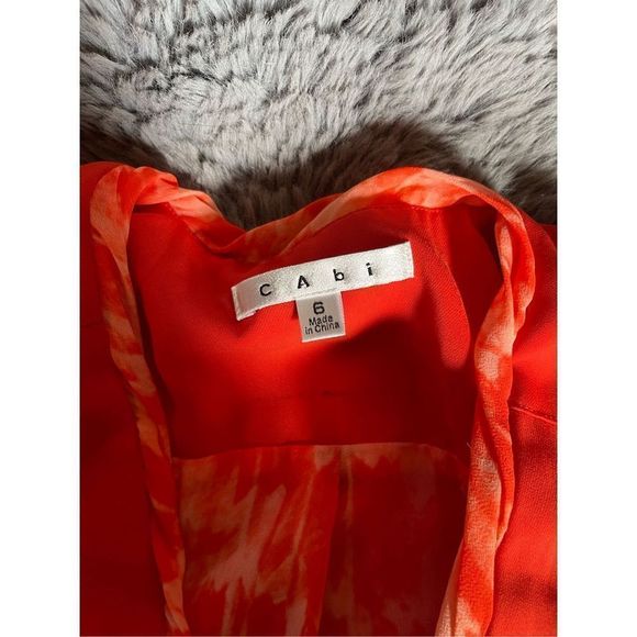 Cabi red wrap‎ front blazer size 6 - Picture 4 of 5